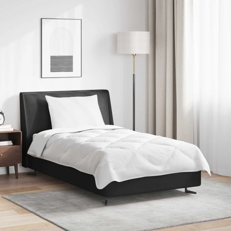 Vinterdyne sæt 2 dele – hvid microfiber (dyne + pude)