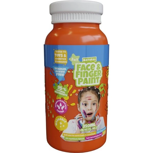 Boti Natural Face & Fingerpaint Orange 250ml