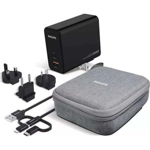 Philips Rejseoplader & Powerbank 5000mAh - QC 3.0 & PD