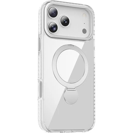MagSafe Skal til iPhone 17 Pro Max - Transparent med ringstativ