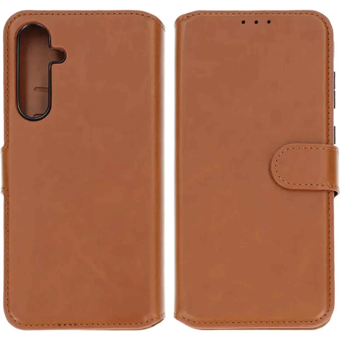 Samsung Galaxy A55 Rvelon Plånboksfodral - Brun