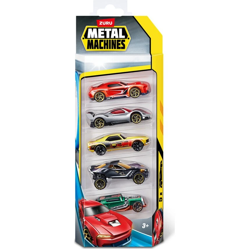 Metal Machines Mini Racing Car 5-pak