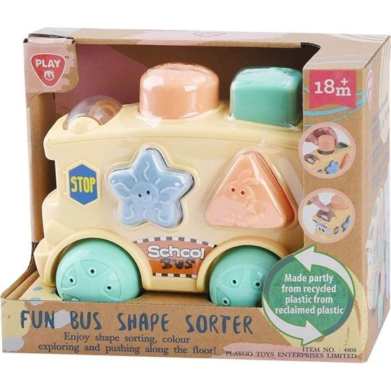 PLAY Bus Shape Sorter - Formsorterer med 5 dele