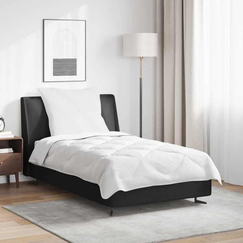 Dyne og pude 2 dele i hvid microfiber – varm og åndbar