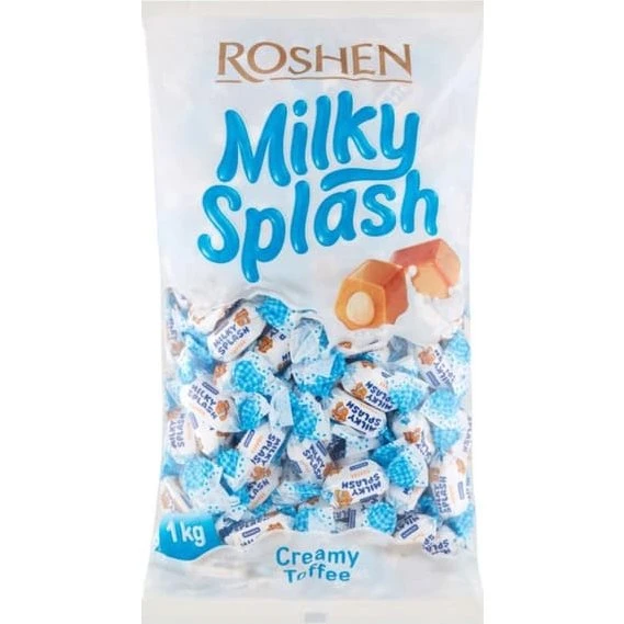 Roshen Milky Splash Toffee med mælkefyld 1 kg