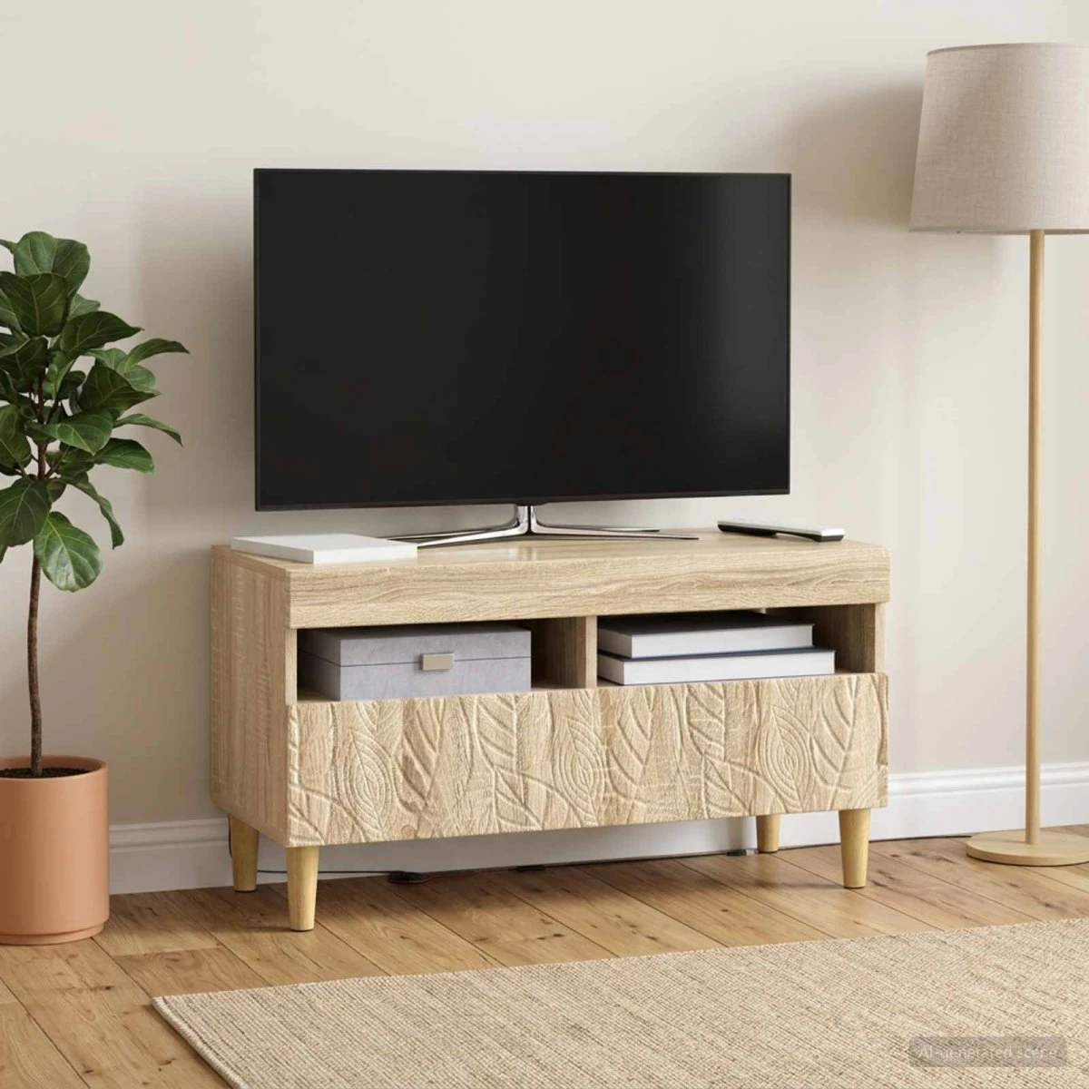 vidaXL LED TV-skab i Sonoma-eg