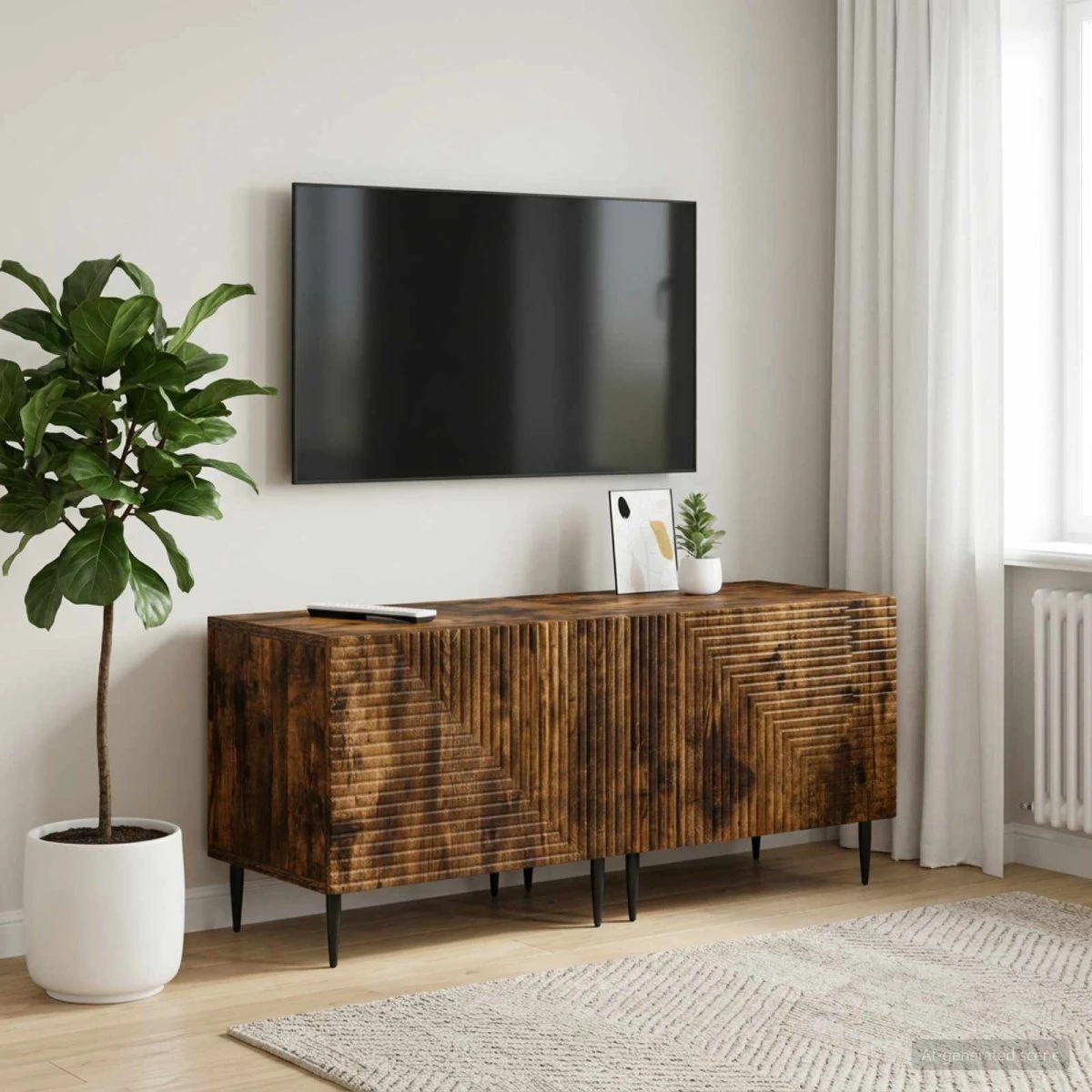 vidaXL TV-skab i røget eg, 2 stk. - 49 x 35 x 43 cm