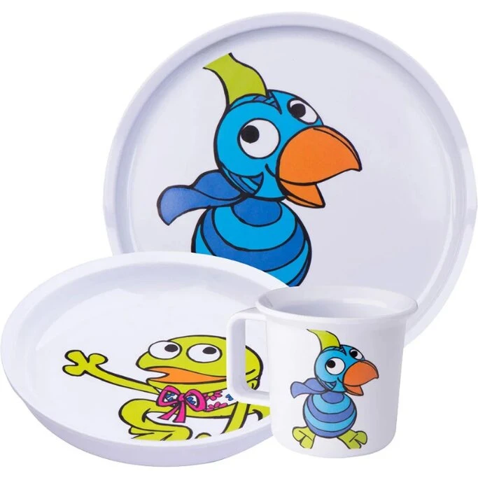 Noa Kids Melamin Kaj & Andrea spisesæt (3 dele)