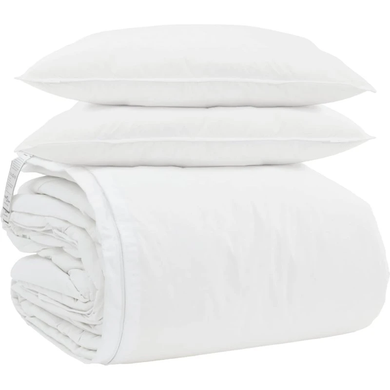 Dynebetræk sæt 3 dele - Hvid dun/fer (vinter)