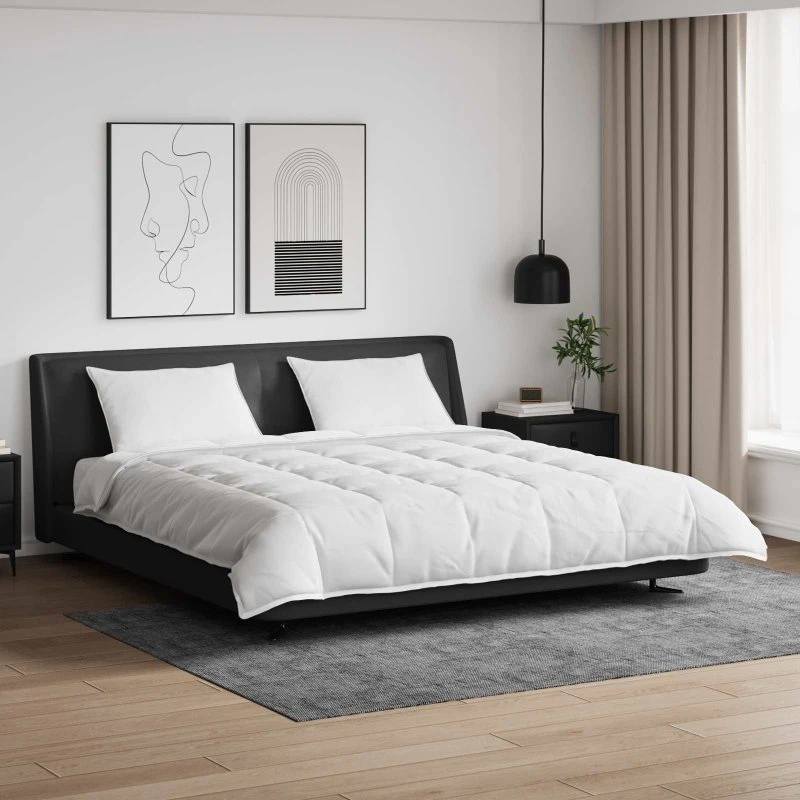 Dynebetræk sæt 3 dele, hvid - dunfjer