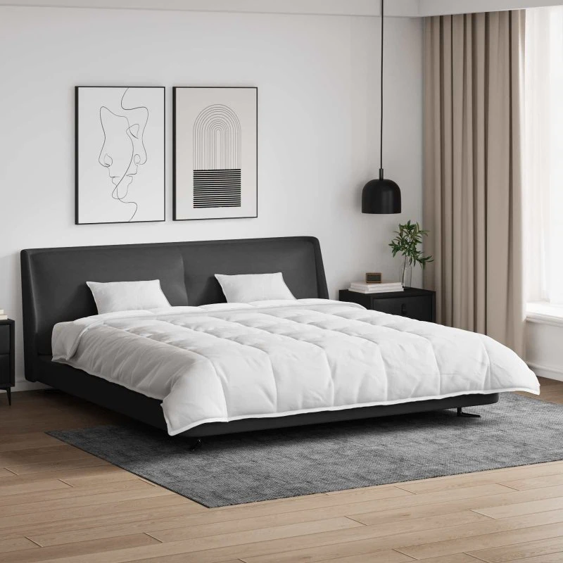 Dynebetræk sæt 3 dele - Hvid dunfjer, quiltet