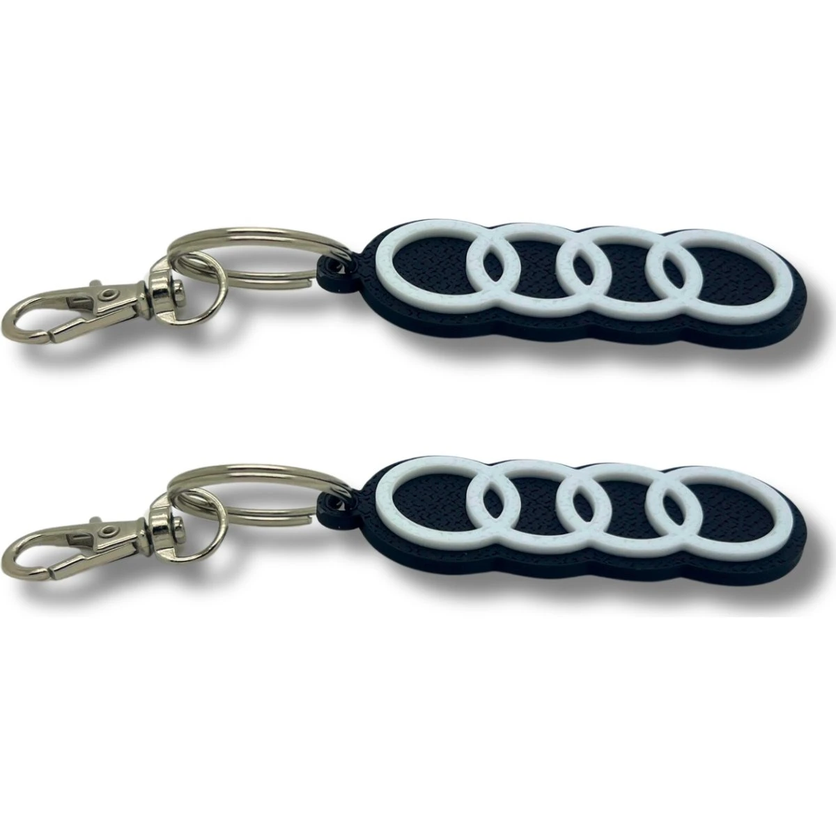 Audi Clip On & Go Karabinhage Nøglering (2 stk.)