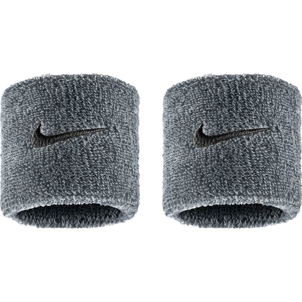 Nike Swoosh Classic Wristbands 2-Pack Grey/Black