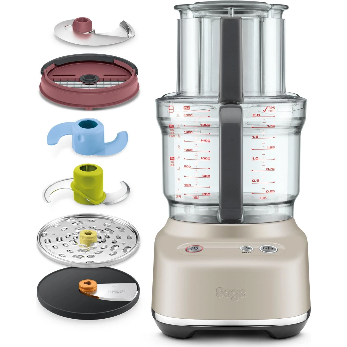 Sage SFP638BSS Paradice 9 Foodprocessor i rustfrit stål