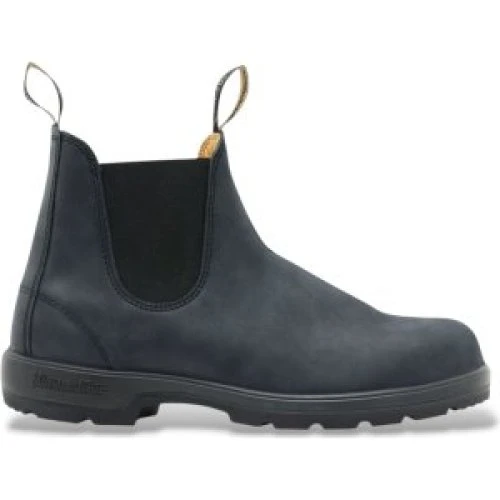 Blundstone 587 Ankelstøvler i sort læder, størrelse 44