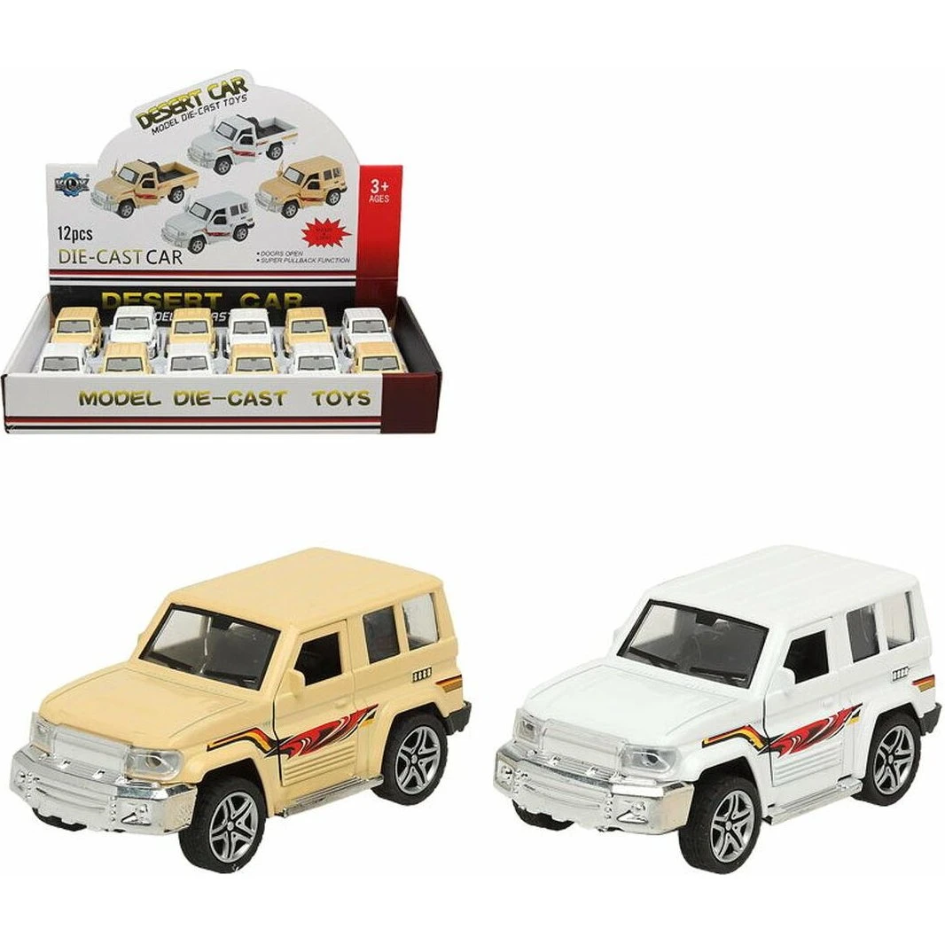 Desert Car 1:32 Legetøjsbil i metal - Assorteret design