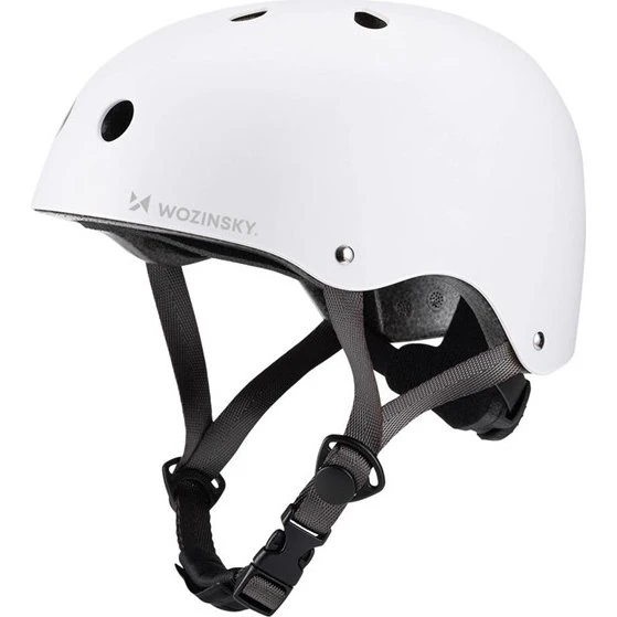 Wozinsky BMX/Løbehjulshjelm HT-38B - Hvid, 48-52 cm