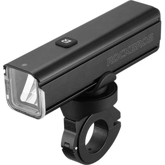 Rockbros Cykellygte 1000 lumen med USB-C - Sort