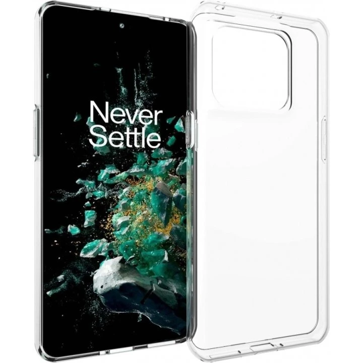 Insmat Crystal Bagcover til OnePlus 10T 5G - Gennemsigtig