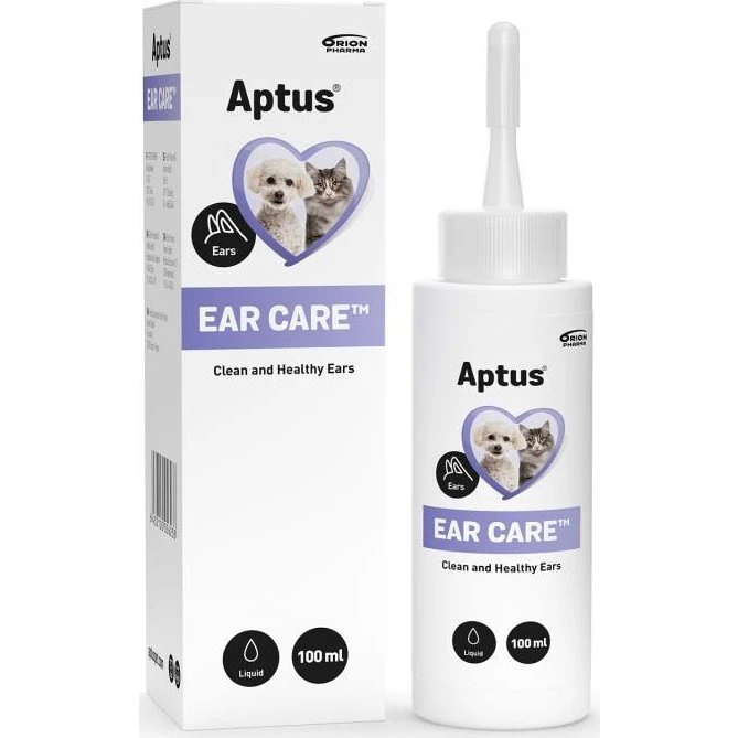 Aptus ørepleje 100 ml - Mild ørerens til hund og kat