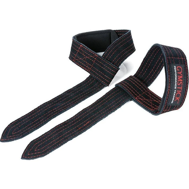 Gymstick Lifting Straps i ægte læder