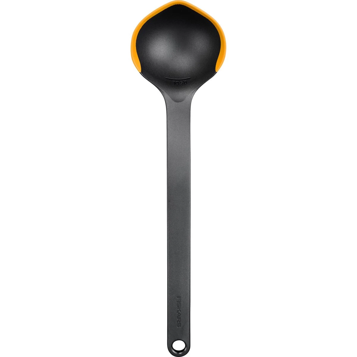 Fiskars Functional Form suppeske, 29,5 cm, sort/orange