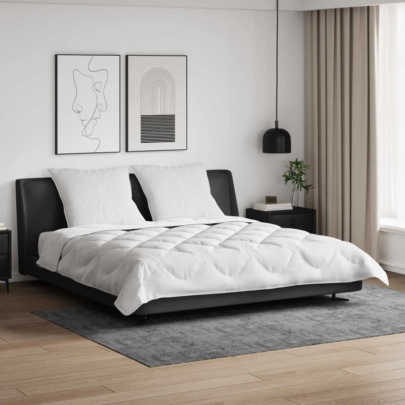 Dynebetræk sæt 3 dele – Hvid mikrofiber & dunfjer