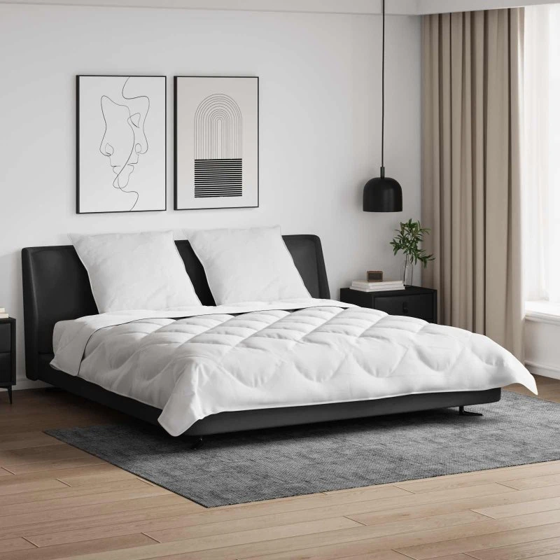 Microfiber dyne-sæt 3 dele (dyne + 2 puder) – Hvid