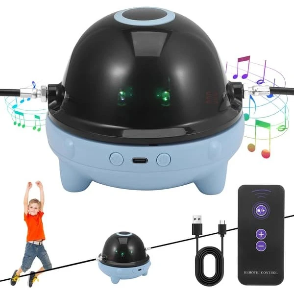 Smart Elektrisk Sjippetov med Bluetooth og Musik - Sort