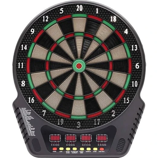 Elektronisk Dartskive 44x50,5 cm med automatisk pointtælling - Sort