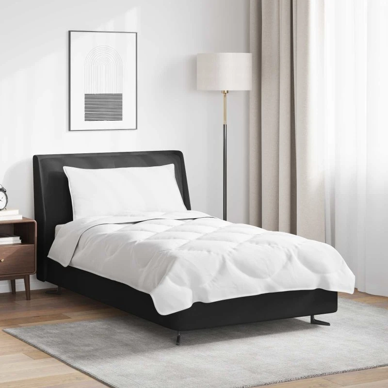 Dynebetræk sæt 2 dele i hvid mikrofiber