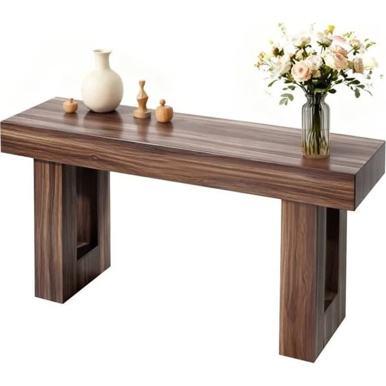 Konsolbord 160 cm - Smalt entrébord i brunt træ