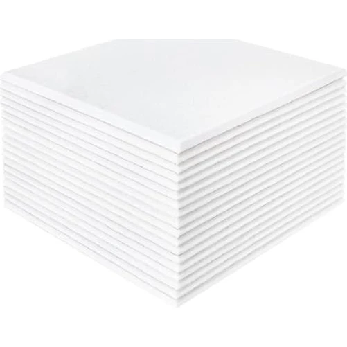 Akustikplader 18-pak - 30x30 cm - Hvid - 0,9 cm tykkelse