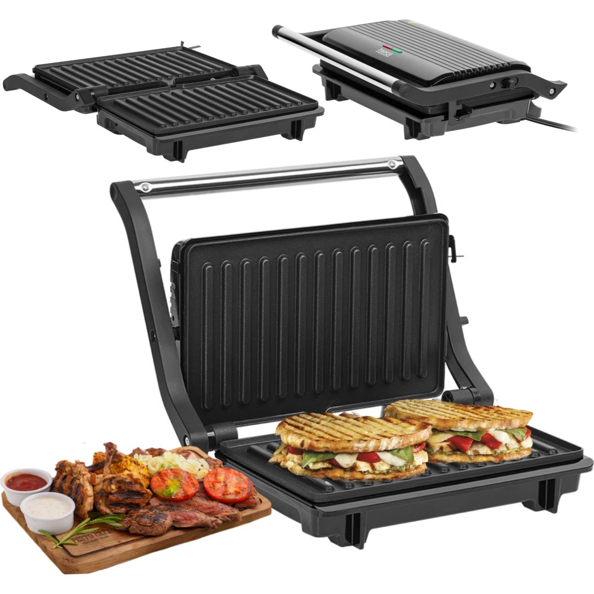 Teesa TSA3234 Panini Grill & Sandwichtoaster - 1000W