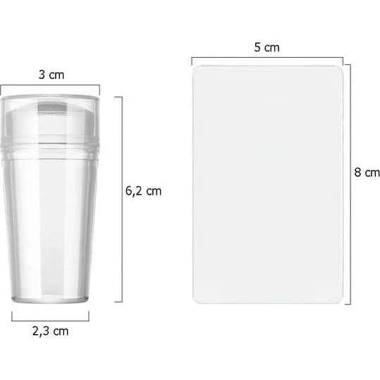 Gel Negledekorationstempel med skrabelod