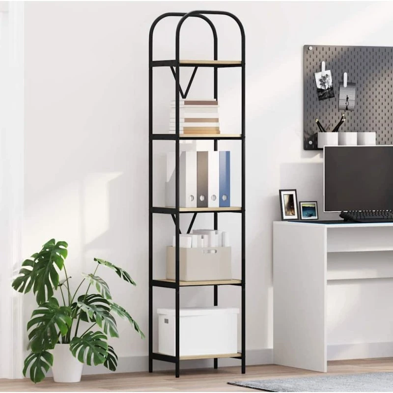 Bogreol Sonoma eg 40x30x183 cm – konstrueret træ