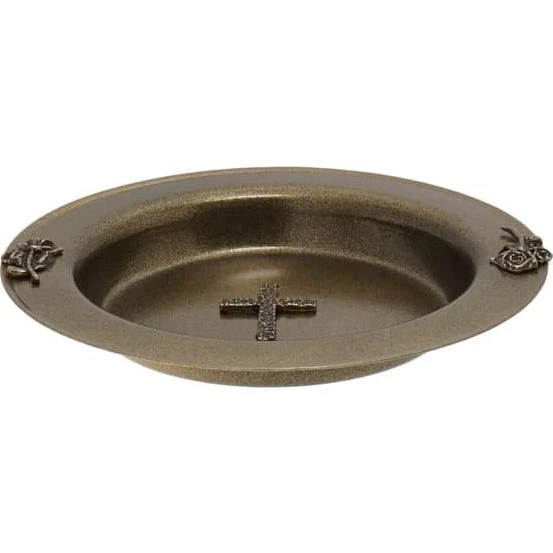 Vievandsskål - Rund, Brun, 12 cm