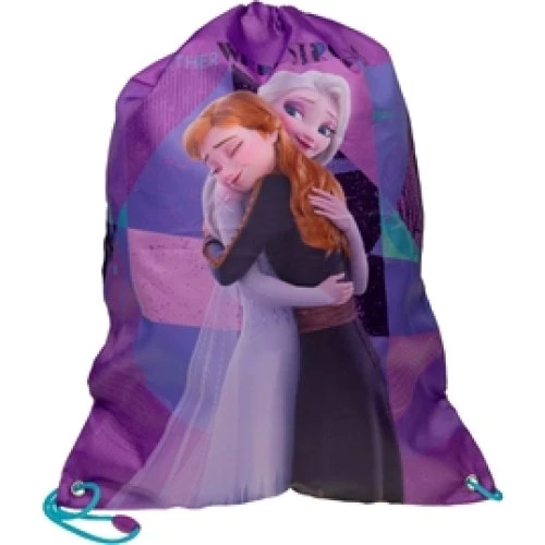 Disney Frozen Gymnastikpose med Anna og Elsa, Lilla, 35x45 cm