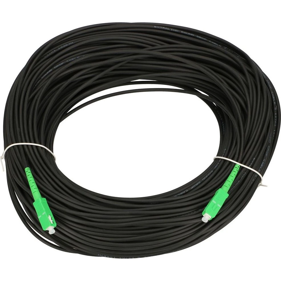 Extralink EX.13384 Fiberoptisk Kabel - 70m (SC FTTH) - Sort
