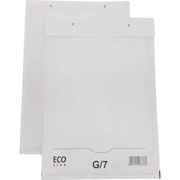 G17 ECO Line Hvide Boblekuverter 350x250 mm - 100 stk.