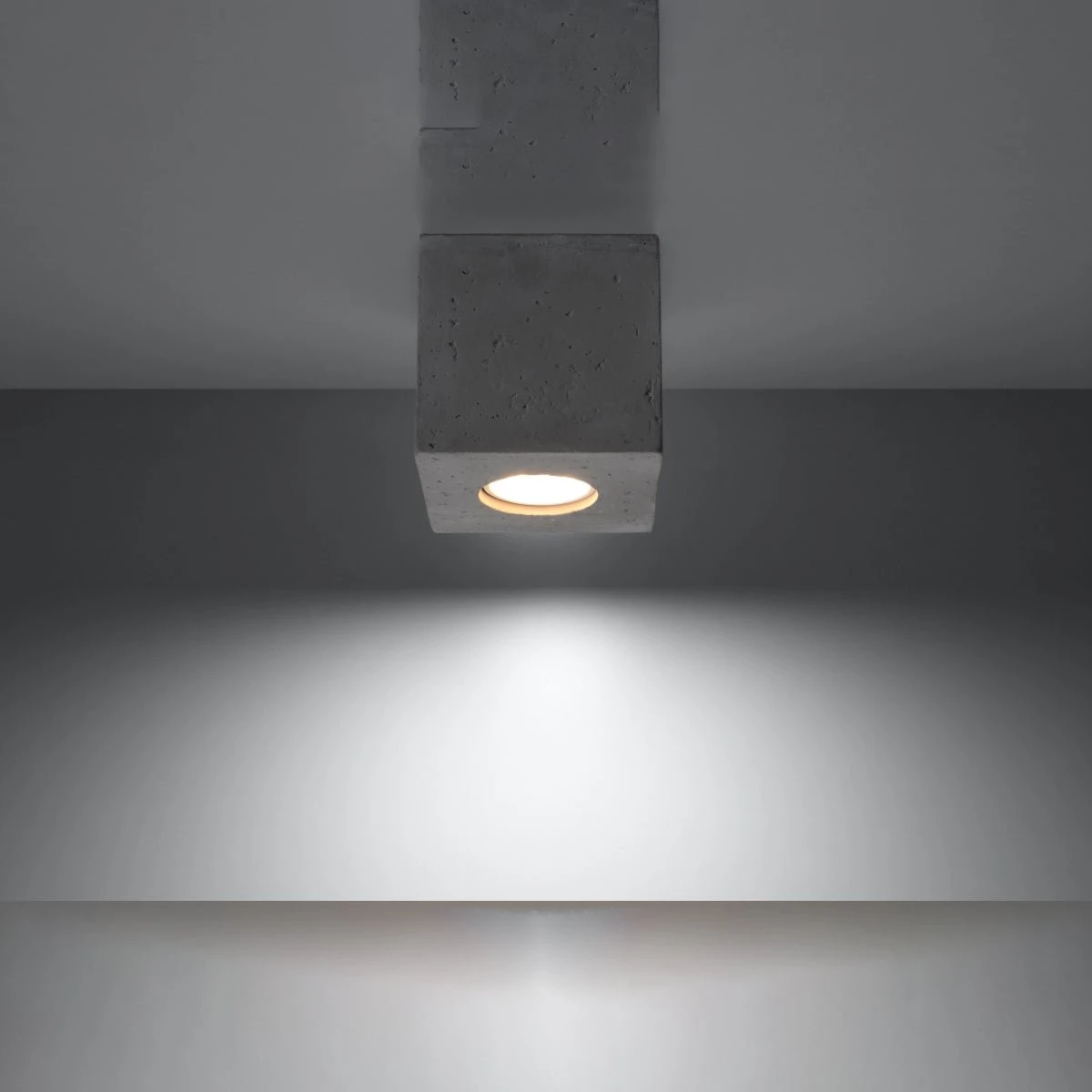 QUAD Loftlampe - Grå - Industriel Downlight