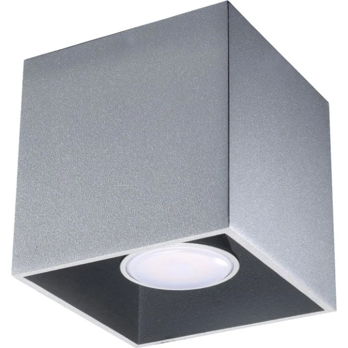 QUAD 1 Loftslampe - Grå - 10x10 cm