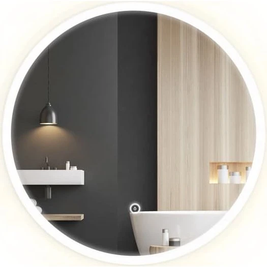 REA Lustro LED-spejl 60x60 cm - Hvid