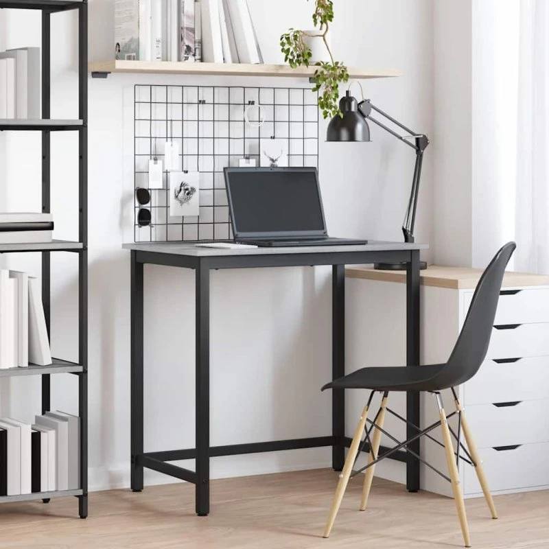 Skrivebord Grå Sonoma 100x50 cm – Justerbart arbejdsbord