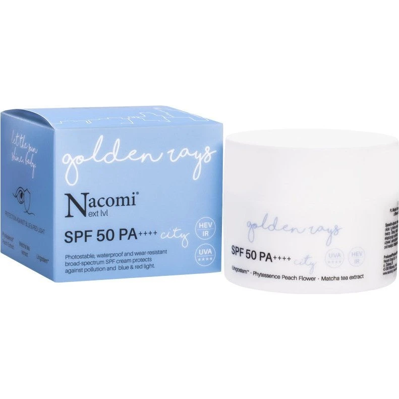 Nacomi Next Level City SPF 50 ansigtscreme, 50 ml
