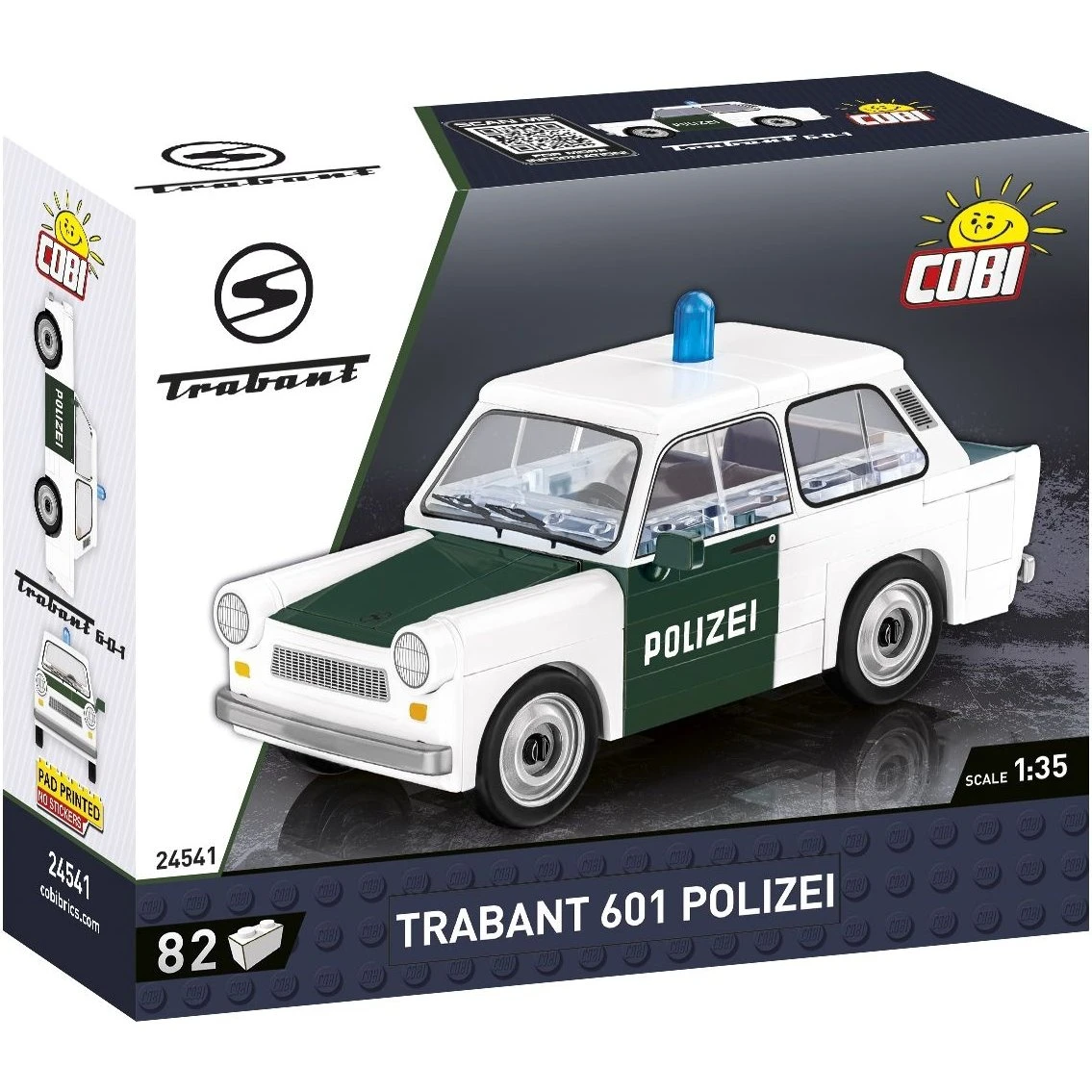 Cobi Trabant 601 Polizei 1:35 - 24541 Byggesæt