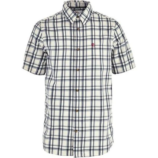 Fjällräven Övik Lite Shirt SS - Chalk White / Dark Navy