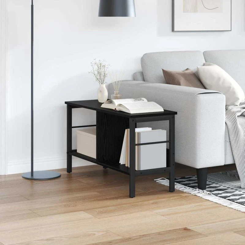 Bogreol i sort eg 82x32x47 cm – industrielt design