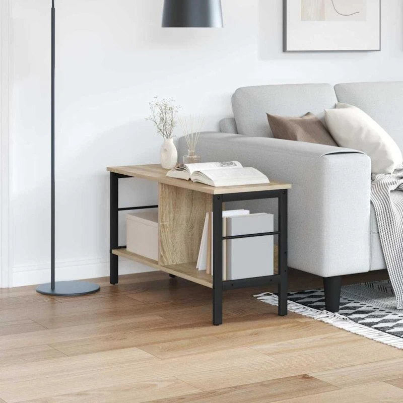 Bogreol Sonoma eg 82 x 32 x 47 cm – Industriel konstrueret træ