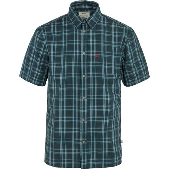 Fjällräven Övik Lite Shirt S/S Herre - Dark Navy / Dawn Blue